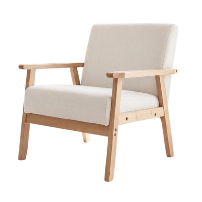 Butaca Poltrona Nórdica Madera natural - Línea Serena