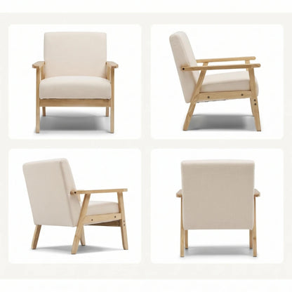Butaca Poltrona Nórdica Madera natural - Línea Serena