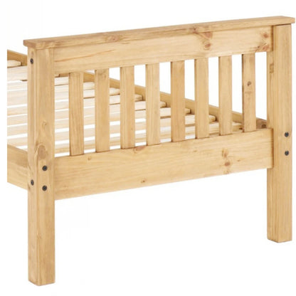 Cama 1 Plaza - Madera maciza - Línea Monterrey