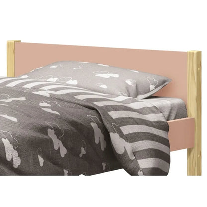 Cama 1 Plaza - Simba - Rosa/ Natural