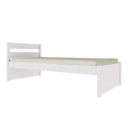 Cama 1 plaza - Nois - Madera Maciza - Blanco
