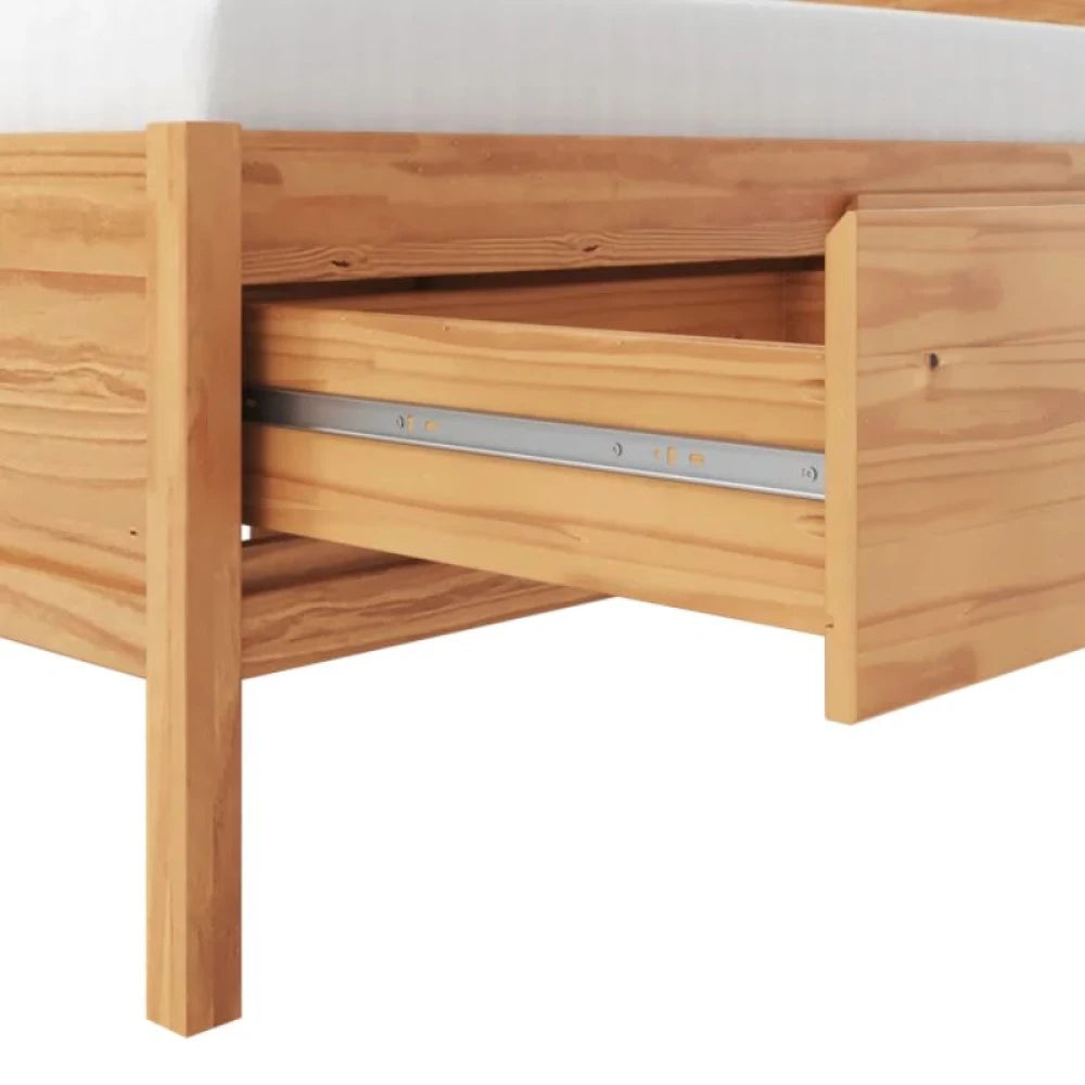 Cama 2 plazas - Madera Maciza Pino - Siena