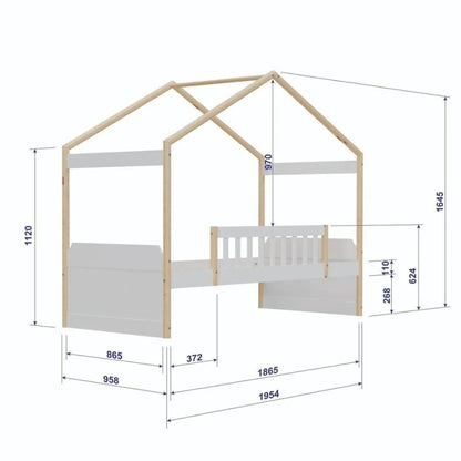 Cama Cabaña 1 Plaza Infantil - Blanco