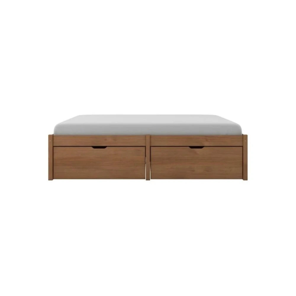 Cama Madera Maciza Con Cajones - 2 plazas - Linea beauty