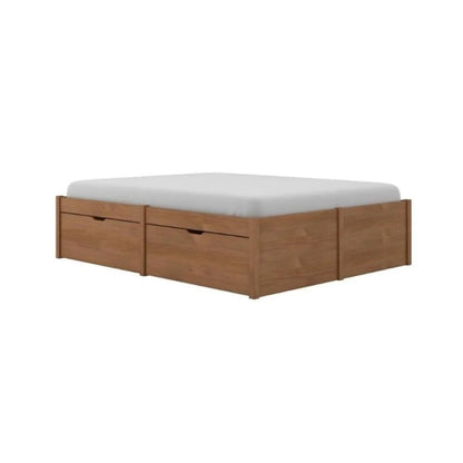 Cama Madera Maciza Con Cajones - Queen - Línea beauty - Amendoa