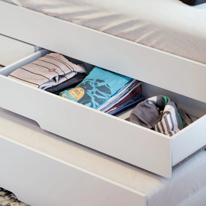 Cama Marinera 1 plaza con cajones - Línea Nordik - Blanco