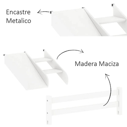 Cama marinera 1 Plaza Infantil - Blanco