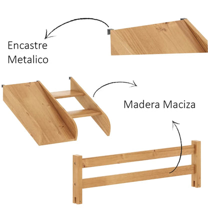 Cama marinera 1 Plaza Infantil - Marrón