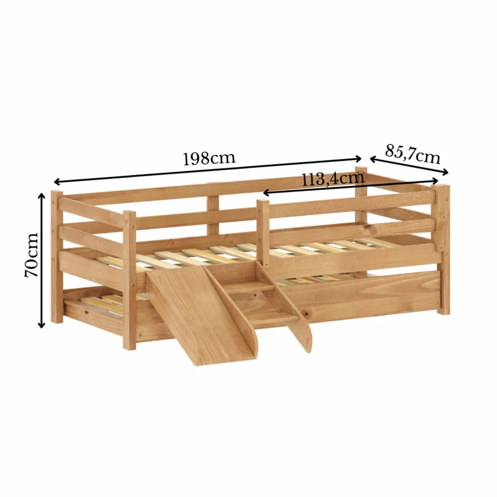 Cama marinera 1 Plaza Infantil - Marrón