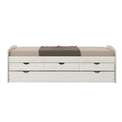 Cama Marinera Madera Maciza Con Cajones - Max - Blanco