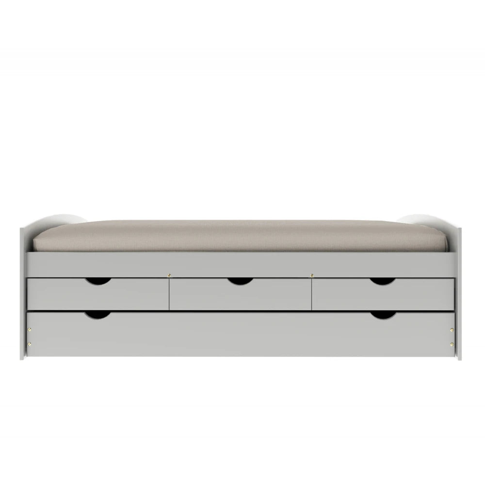 Cama Marinera Madera Maciza Con Cajones - Max - Gris
