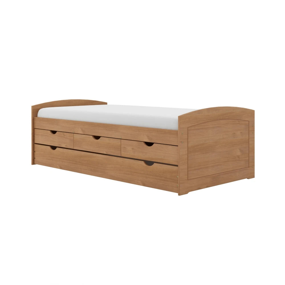 Cama Marinera Madera Maciza Con Cajones - Max - Marron