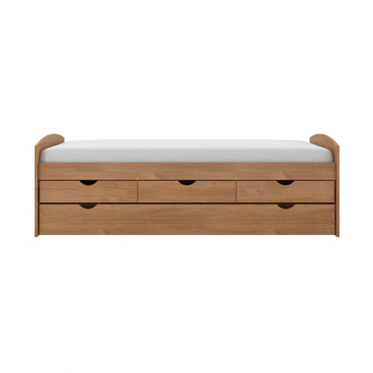 Cama Marinera Madera Maciza Con Cajones - Max - Marron