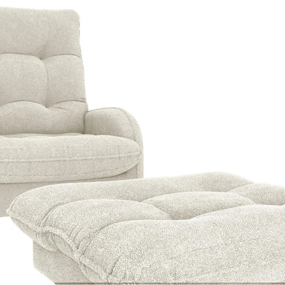 Kit Poltrona + Puff Relax - Beige