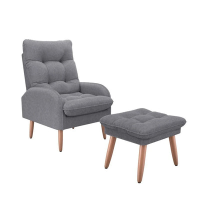 Kit Poltrona + Puff Relax - Azul