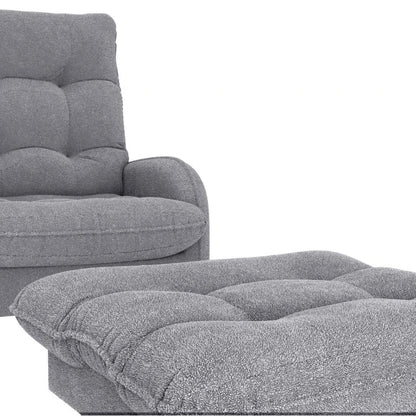 Kit Poltrona + Puff Relax - Gris