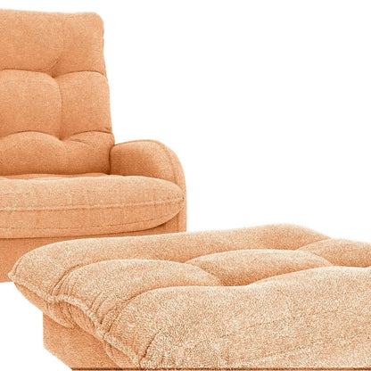 Kit Poltrona + Puff Relax - Mostaza