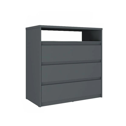 Cómoda 3 Cajones - Línea Clara - Gris