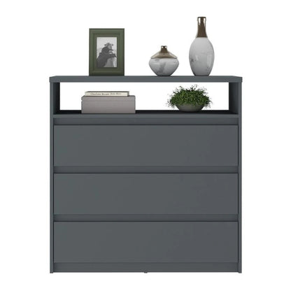 Cómoda 3 Cajones - Línea Clara - Gris
