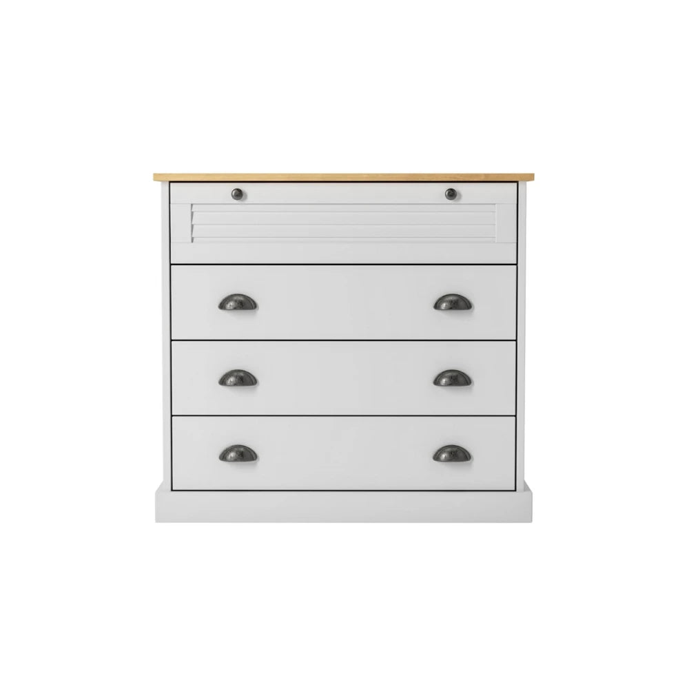 Cómoda 4 cajones - Línea Oslo - Blanco