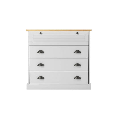 Cómoda 4 cajones - Línea Oslo - Blanco