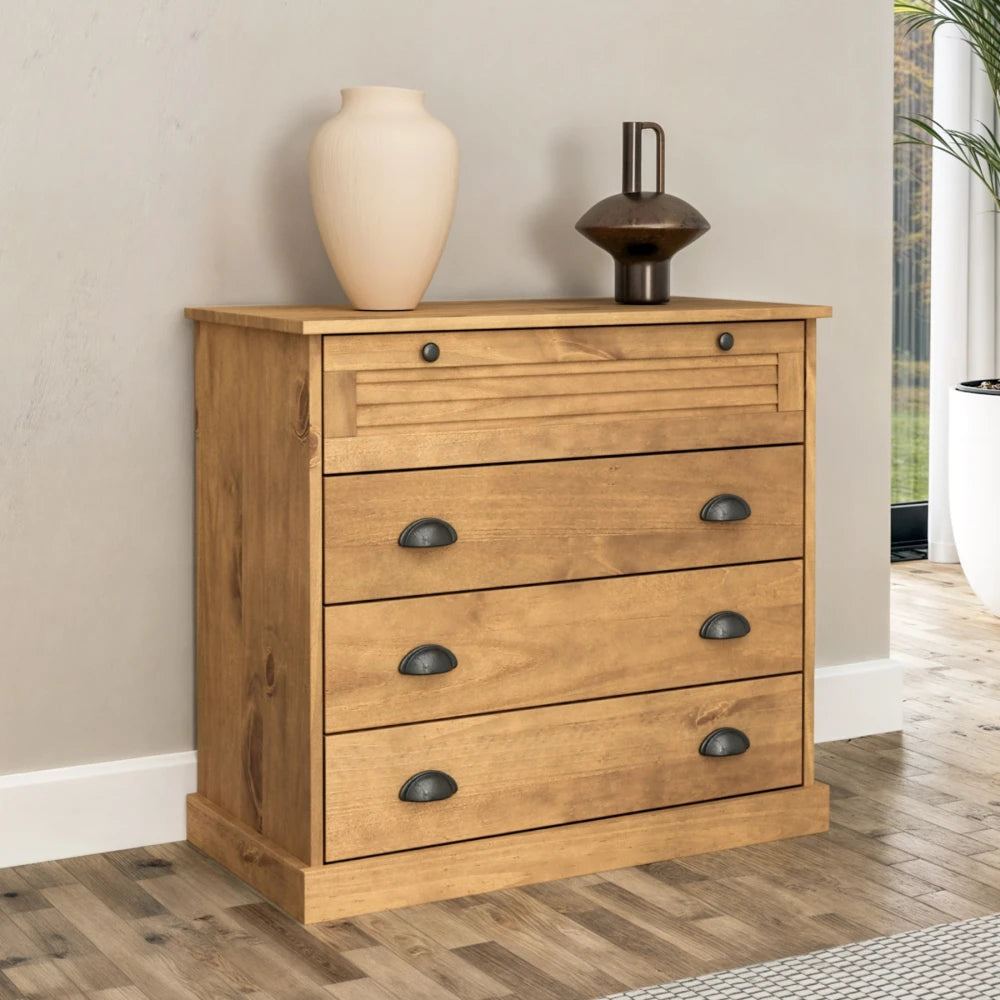 Cómoda 4 cajones - Línea Oslo - Natural