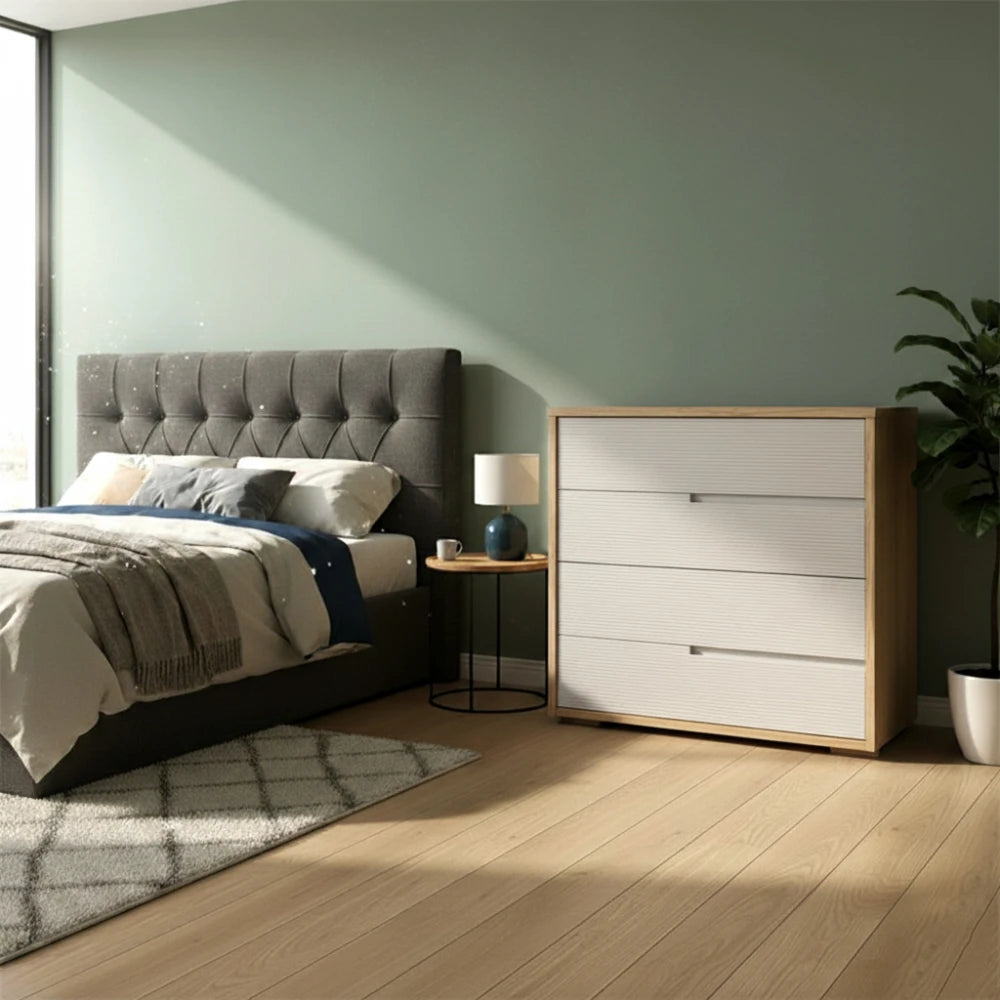 Cómoda 4 cajones - Nordik - Beige