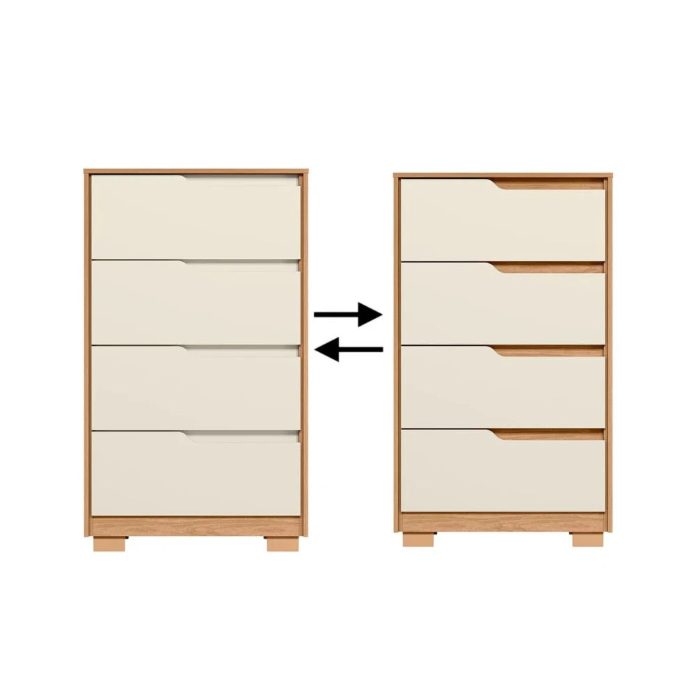 Comoda 4 Cajones - Línea FIT - Marrón