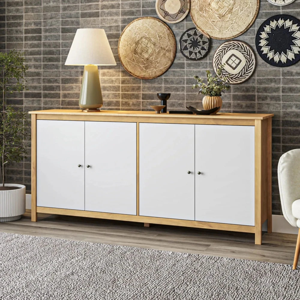 Aparador Cómoda 4 Puertas - Línea Maden - Marrón