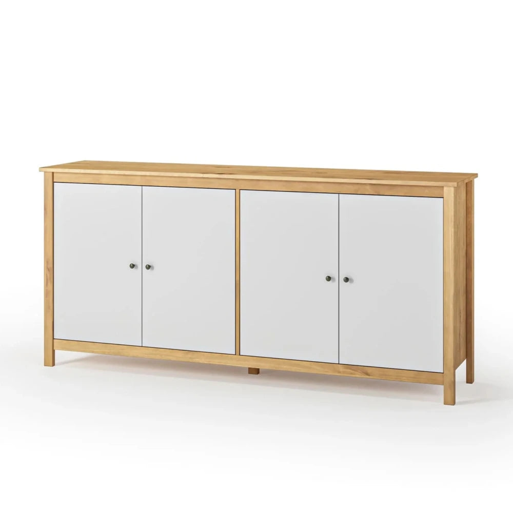 Aparador Cómoda 4 Puertas - Línea Maden - Blanco