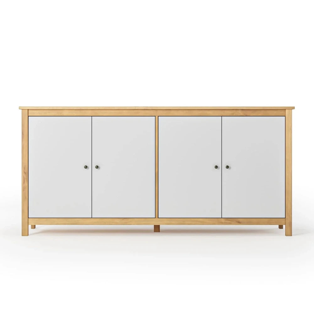 Aparador Cómoda 4 Puertas - Línea Maden - Blanco