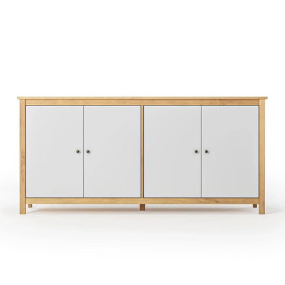 Aparador Cómoda 4 Puertas - Línea Maden - Blanco