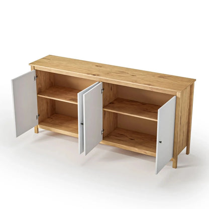 Aparador Cómoda 4 Puertas - Línea Maden - Blanco