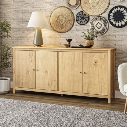 Aparador Cómoda 4 Puertas - Línea Maden - Marrón