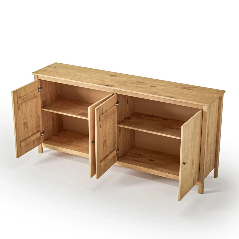 Aparador Cómoda 4 Puertas - Línea Maden - Marrón