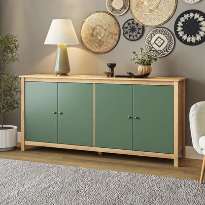 Aparador Cómoda 4 Puertas - Línea Maden - Marrón