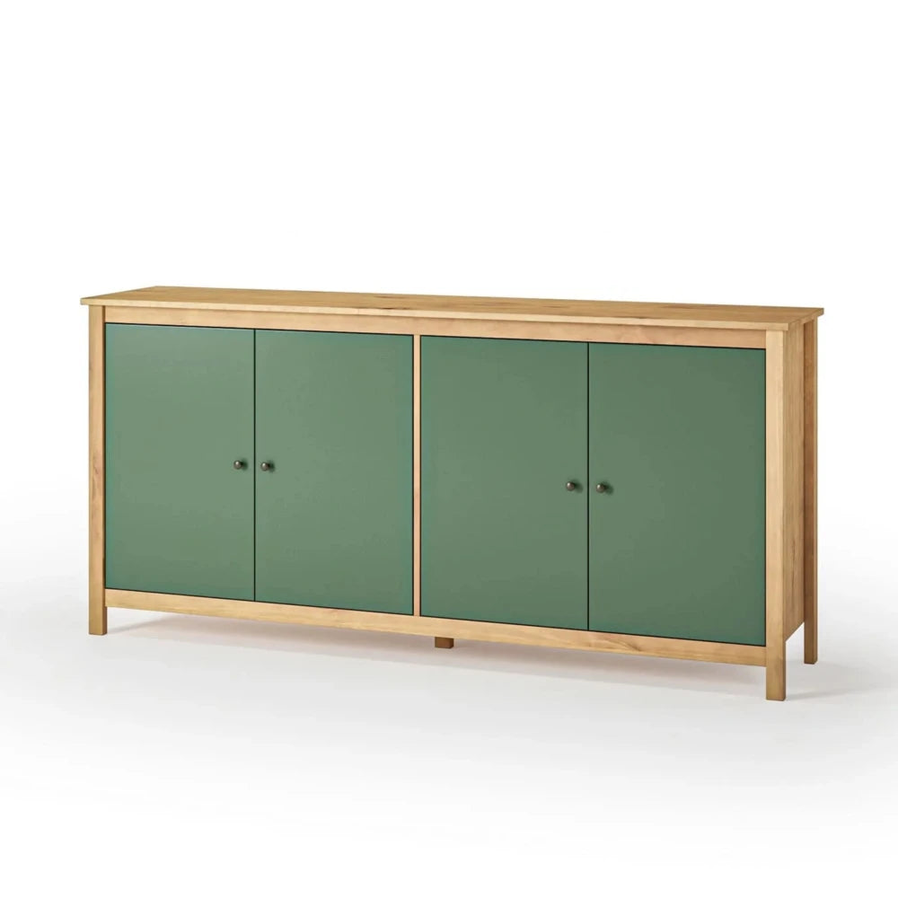 Aparador Cómoda 4 Puertas - Línea Maden - Verde