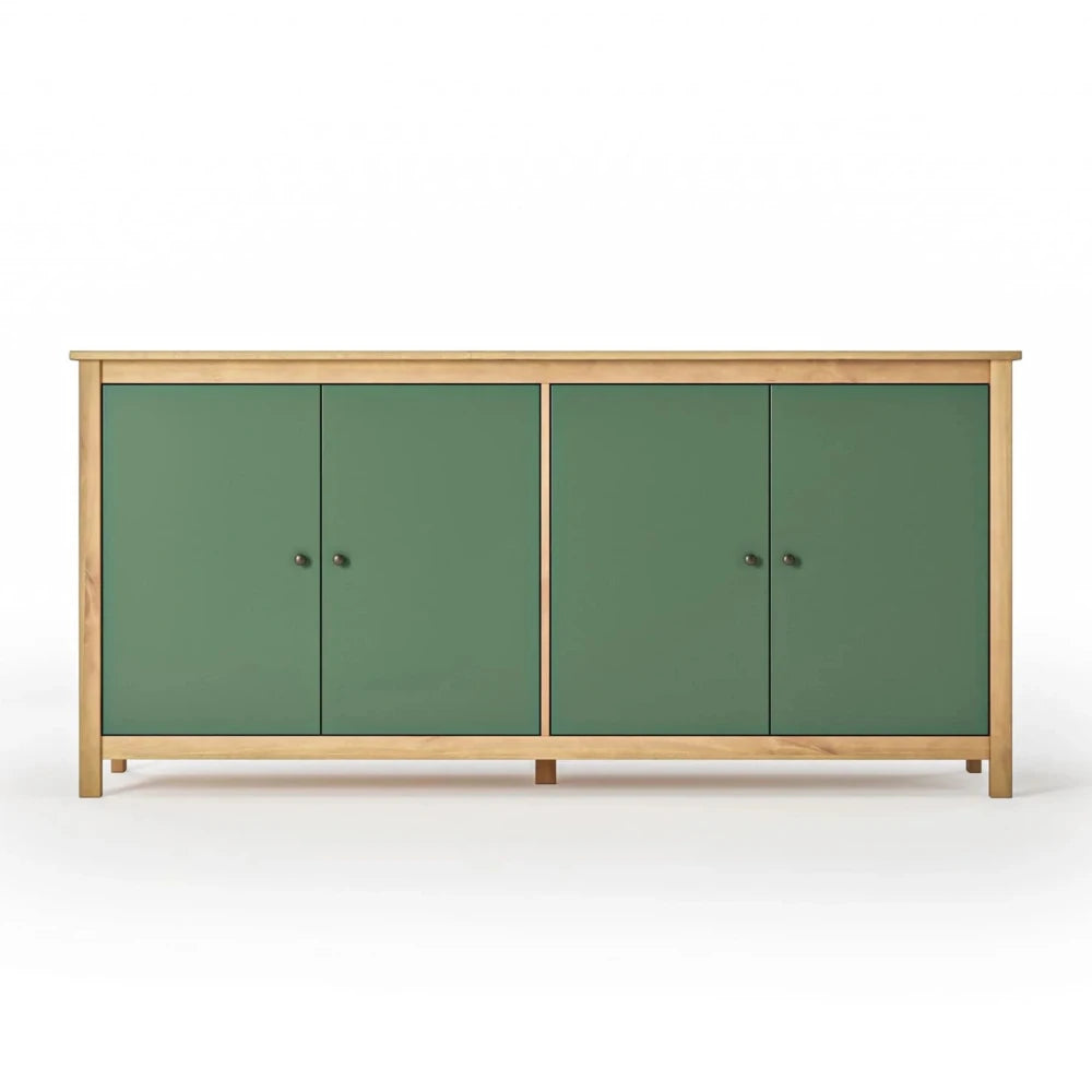 Aparador Cómoda 4 Puertas - Línea Maden - Verde