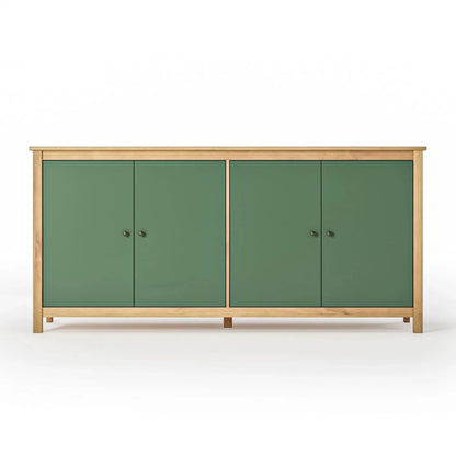 Aparador Cómoda 4 Puertas - Línea Maden - Verde