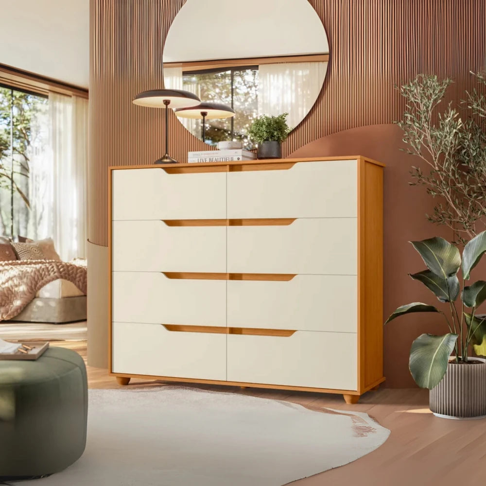 Comoda 8 Cajones - Línea FIT - Marrón