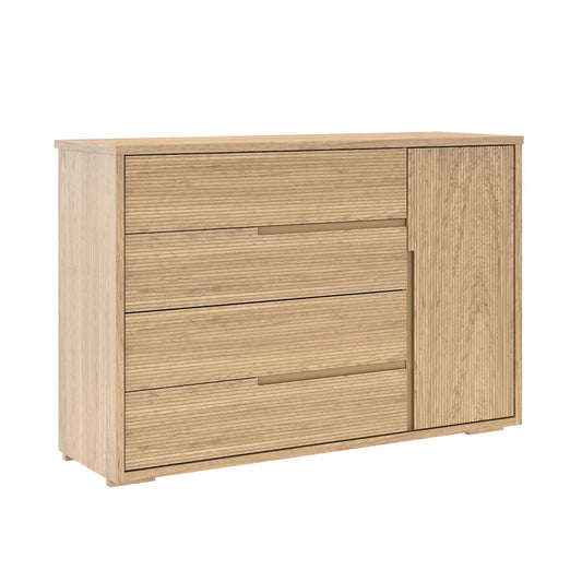 Cómoda Zapatera Nordik - 4 cajones 1 puerta - Text Frizz