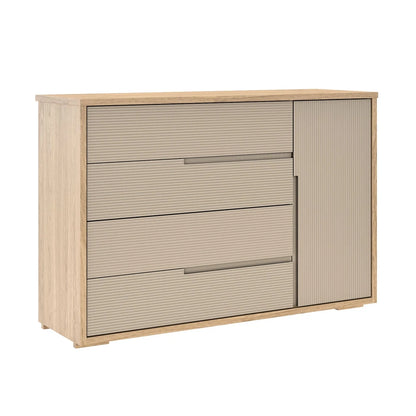 Cómoda Zapatera Nordik - 4 cajones 1 puerta - Text