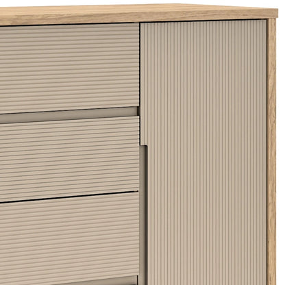 Cómoda Zapatera Nordik - 4 cajones 1 puerta - Text