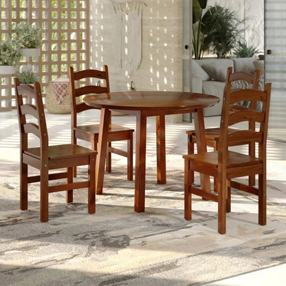 Conjunto de Comedor 4 sillas - Toscana - Nogal