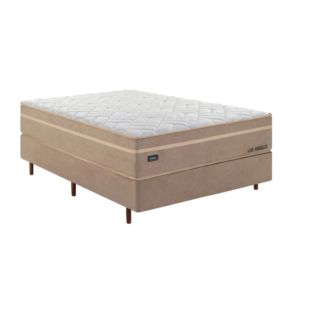 Conjunto Sommier Mannes 2 plazas - Los angeles