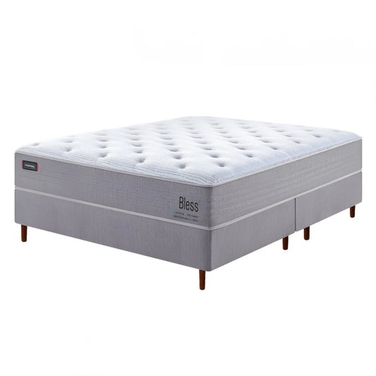 Conjunto Sommier - Mannes - Queen - Bless