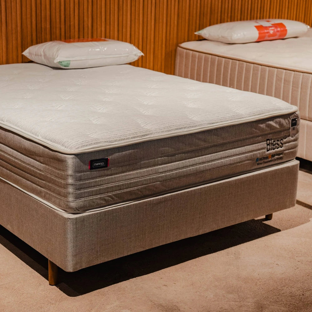 Conjunto Sommier - Mannes - Queen - Bless