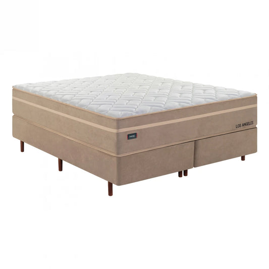 Conjunto Sommier Mannes Queen - Los angeles