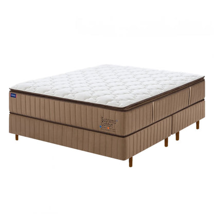 Conjunto Sommier - Mannes - Queen - Supremo Confort