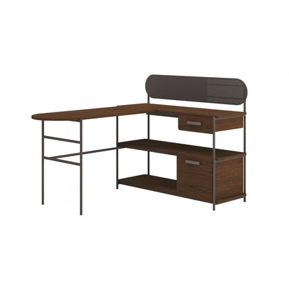 Escritorio en L dos Cajones - Sauder - Linea Radial